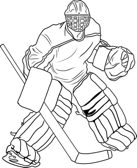 Hockey Coloring Pages Printable Free